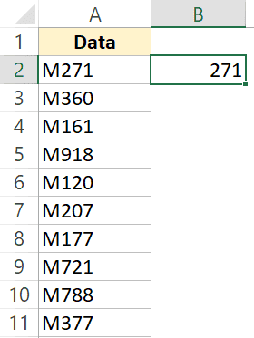 Eliminar el primer carácter de una cadena en Excel (4 formas sencillas)