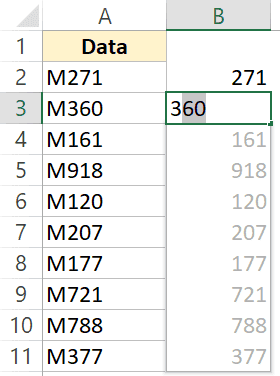 Eliminar el primer carácter de una cadena en Excel (4 formas sencillas)