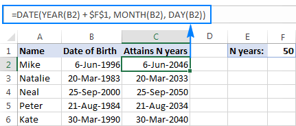 Cómo calcular la edad en Excel a partir del cumpleaños