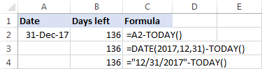 Función HOY de Excel para insertar la fecha de hoy y más