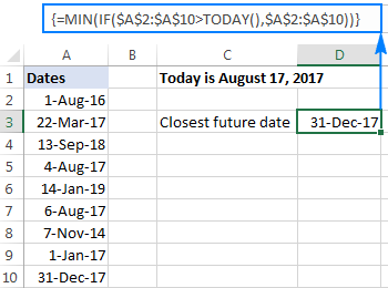 Función HOY de Excel para insertar la fecha de hoy y más