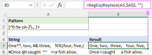 Regex para eliminar ciertos caracteres o texto en Excel