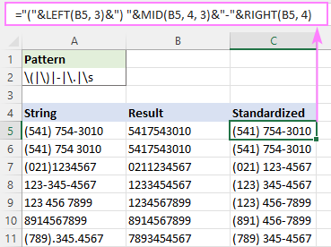 Regex para eliminar ciertos caracteres o texto en Excel