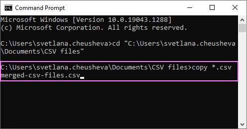 Fusione varios archivos CSV en un libro de Excel