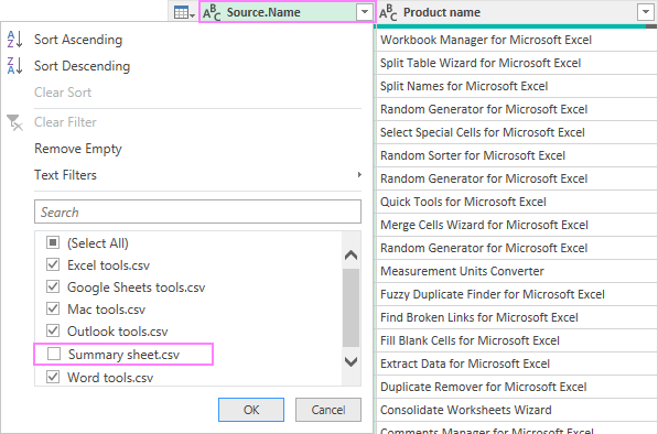 Fusione varios archivos CSV en un libro de Excel