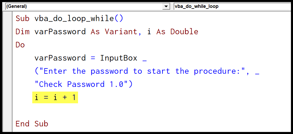 Excel VBA Hacer bucle mientras y (Hacer bucle mientras)