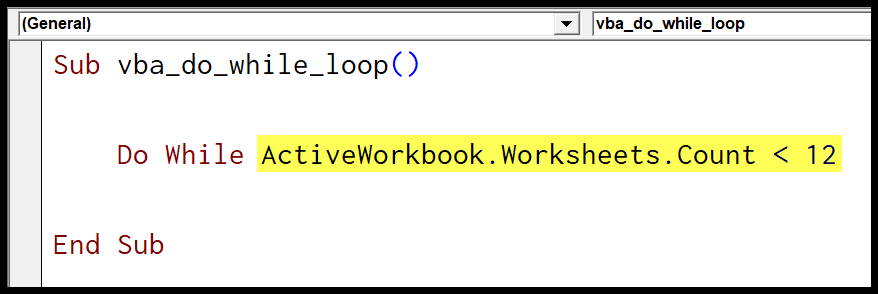 Excel VBA Hacer bucle mientras y (Hacer bucle mientras)