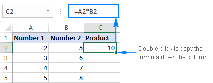 Cómo multiplicar en Excel: números, celdas, columnas enteras