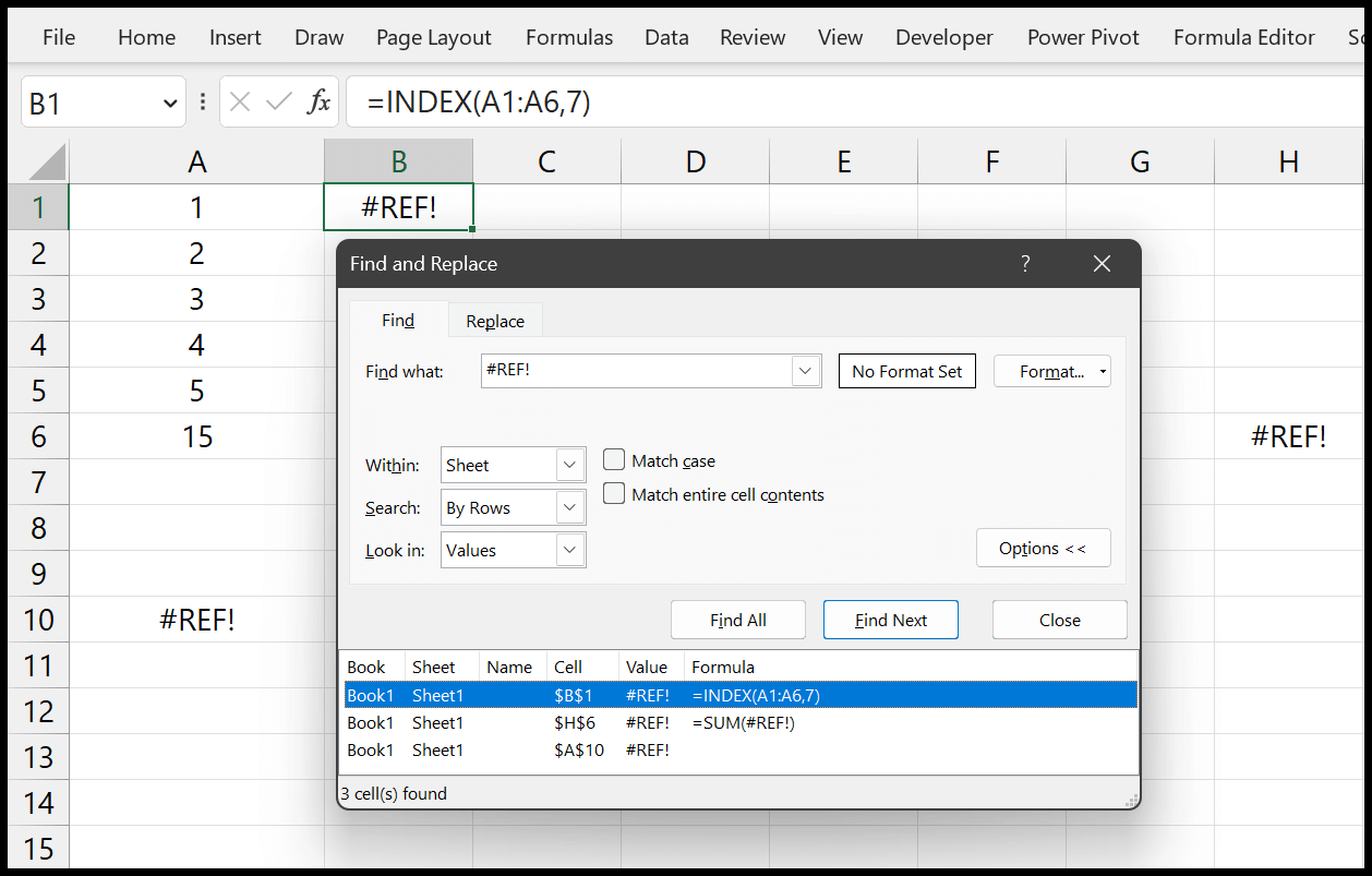 #¡ÁRBITRO! Error en Excel (comprensión y corrección)