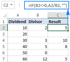 ¡Cómo dividir en Excel y manejar #DIV/0! error