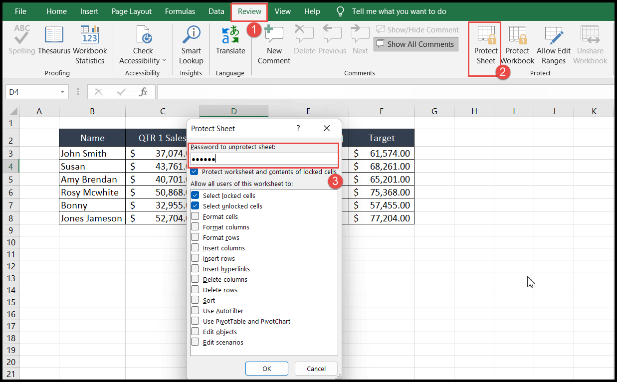Cómo bloquear celdas en Excel