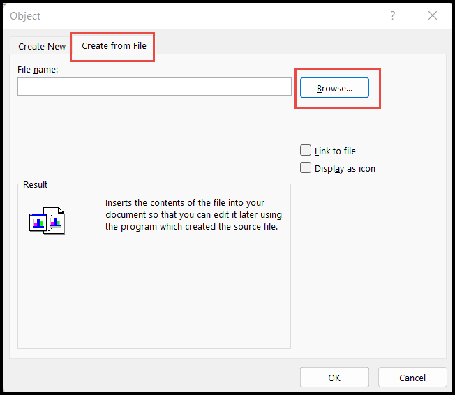 Cómo incrustar un archivo en Excel