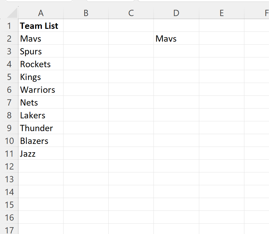 Excel: cómo autocompletar usando una lista personalizada