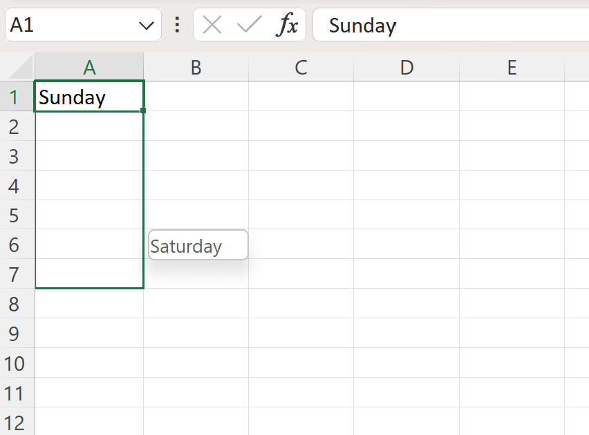 Cómo autocompletar los días de la semana en Excel (3 ejemplos)