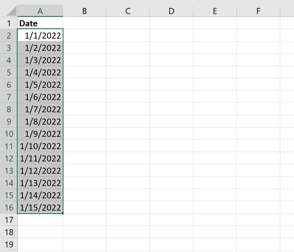 Cómo autocompletar fechas en Excel (3 ejemplos)