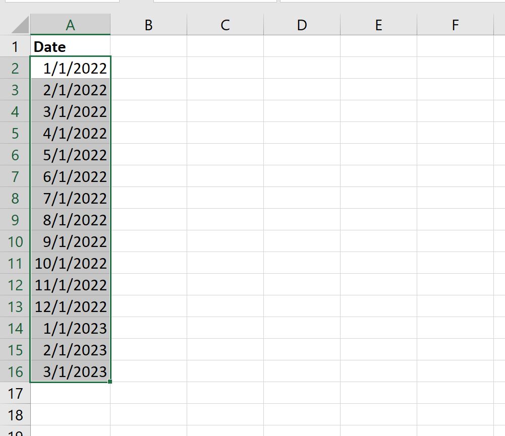 Cómo autocompletar fechas en Excel (3 ejemplos)
