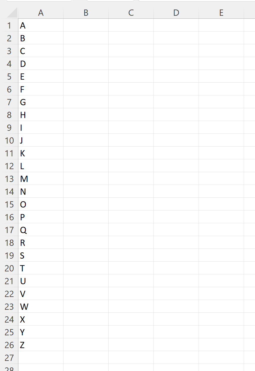 Cómo autocompletar letras del alfabeto en Excel Cómo autocompletar letras del alfabeto en Excel