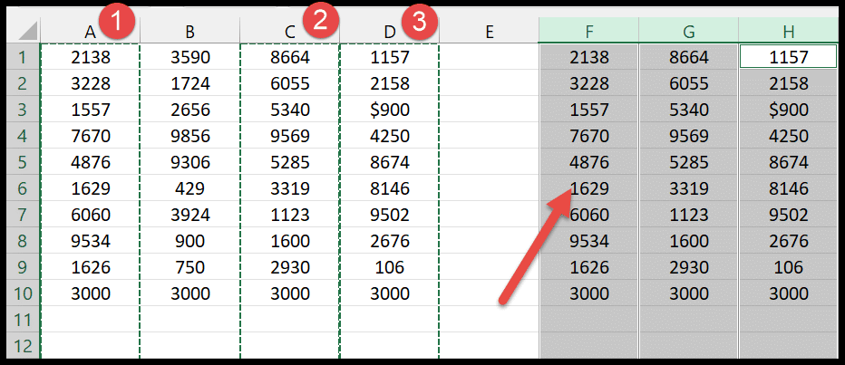 Cómo copiar y pegar una columna en Excel (única + múltiple)