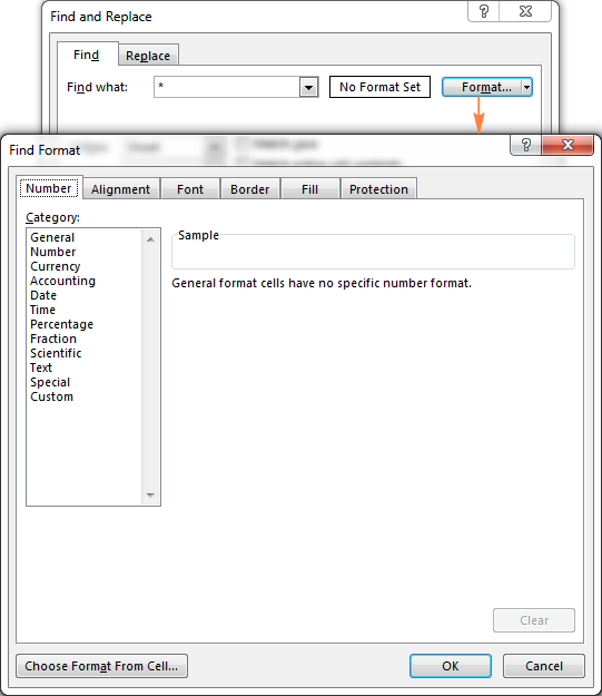 Usando Excel Buscar y Reemplazar de la manera más eficiente