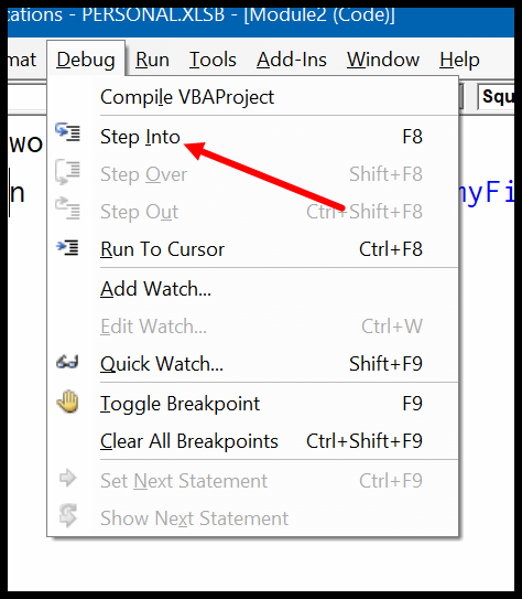 Manejo de errores de VBA