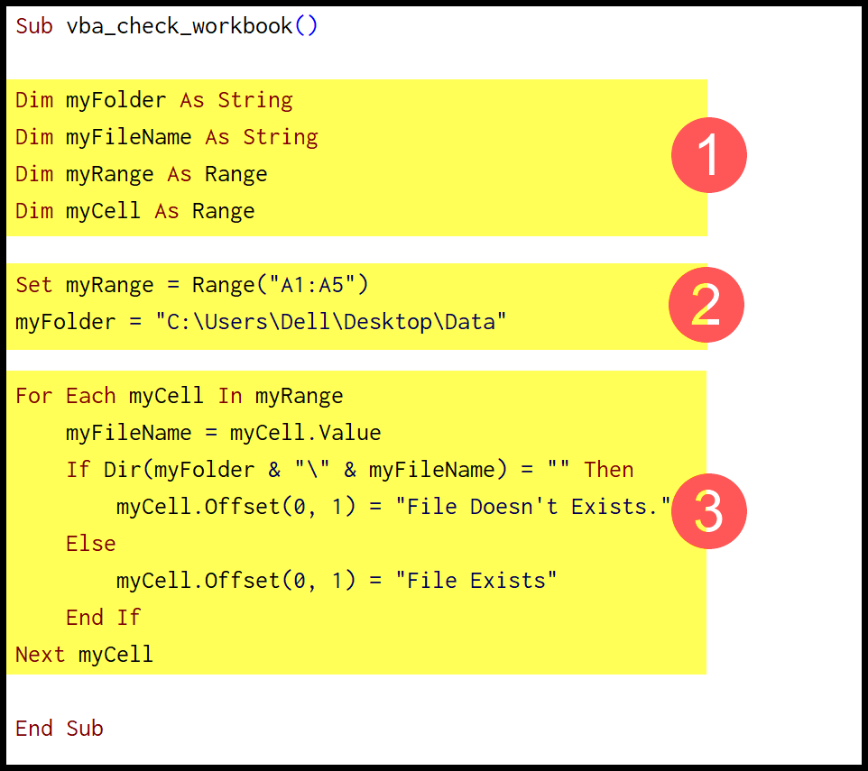VBA comprueba si existe un libro de trabajo en una carpeta (archivo Excel)