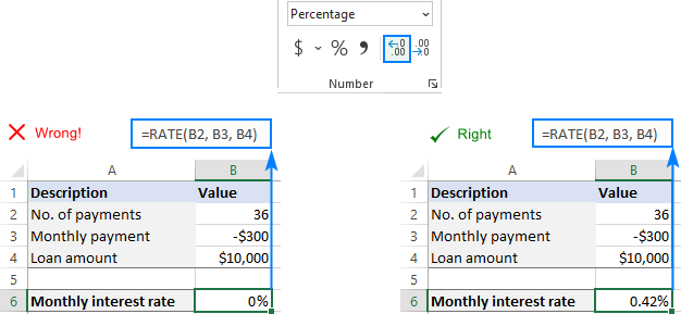 Uso de la función TASA en Excel para calcular la tasa de interés