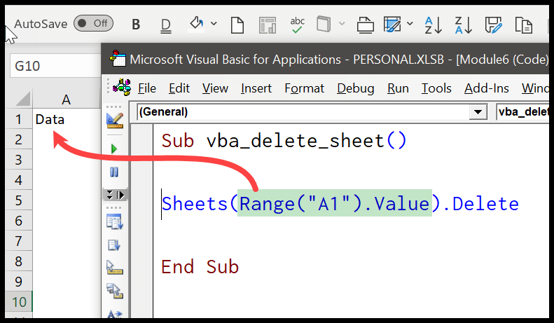 Cómo eliminar una HOJA usando un código VBA (Macro)