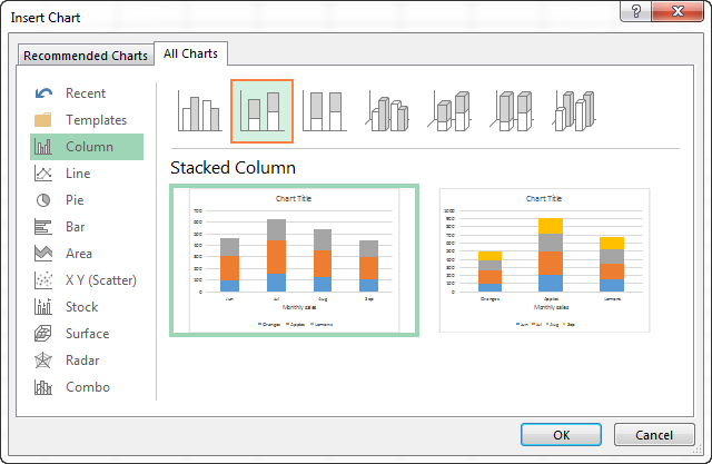 Cómo hacer un cuadro (gráfico) en Excel y guardarlo como plantilla