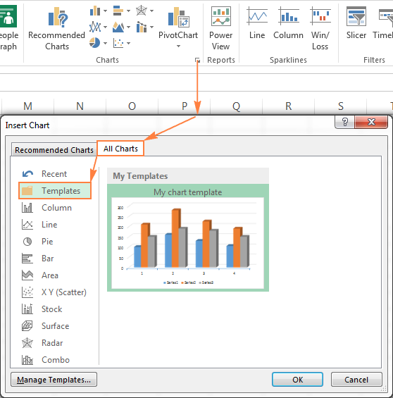 Cómo hacer un cuadro (gráfico) en Excel y guardarlo como plantilla