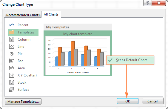 Cómo hacer un cuadro (gráfico) en Excel y guardarlo como plantilla