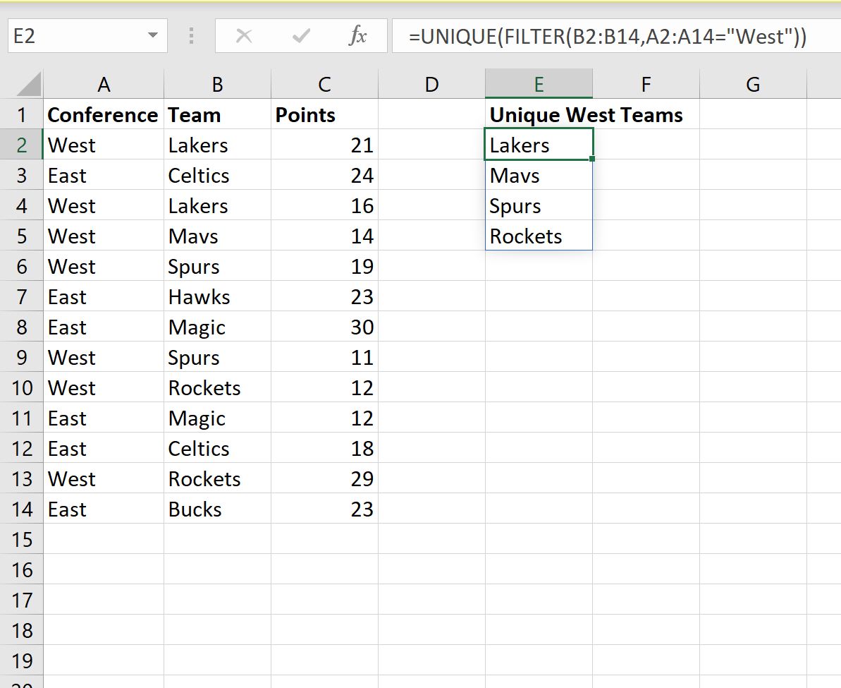 Excel: cómo extraer valores únicos según criterios Excel: cómo extraer valores únicos según criterios