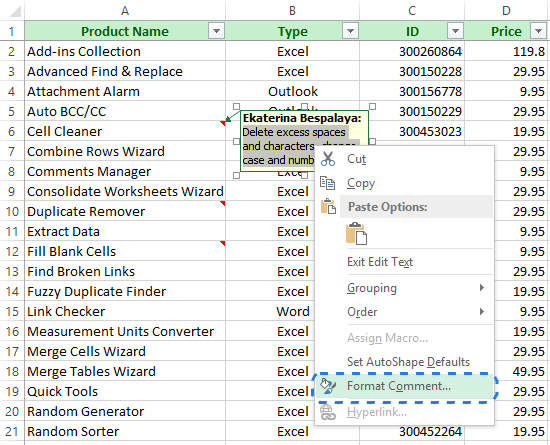 Cómo agregar comentarios en Excel, mostrar/ocultar comentarios, insertar imágenes