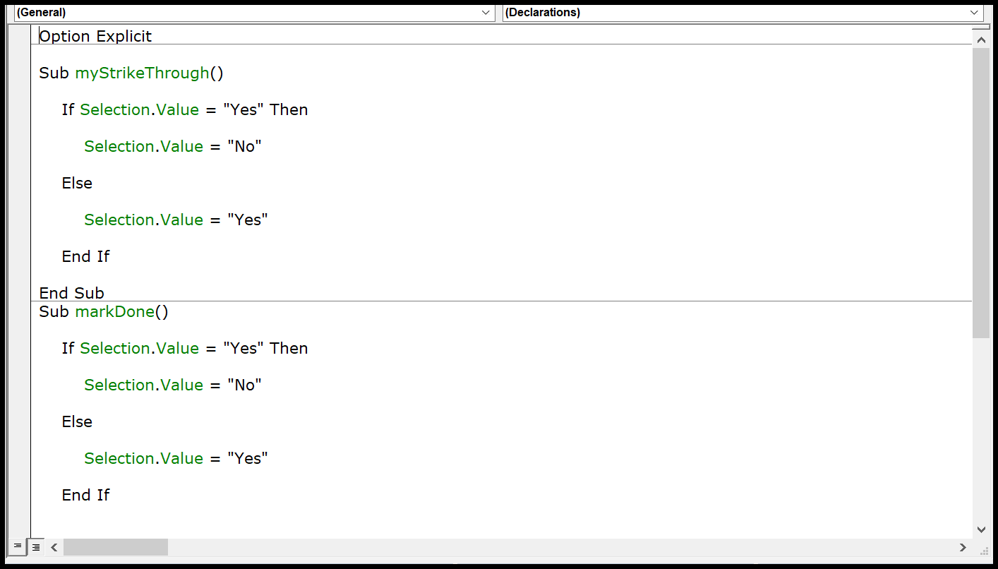 Editor de Excel Visual Basic (VBE) para Windows