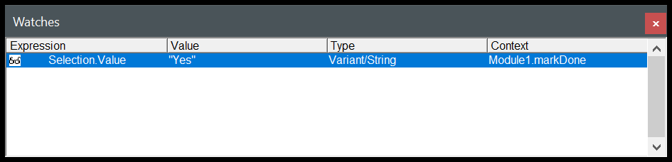Editor de Excel Visual Basic (VBE) para Windows