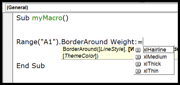 Editor de Excel Visual Basic (VBE) para Windows