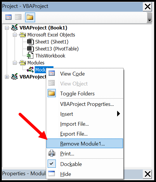 Editor de Excel Visual Basic (VBE) para Windows