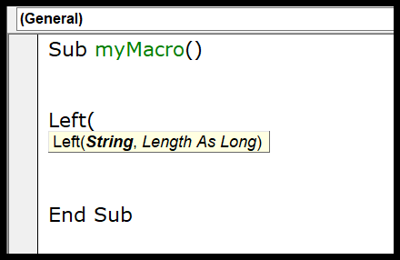 Editor de Excel Visual Basic (VBE) para Windows