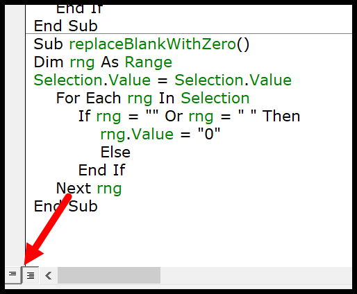 Editor de Excel Visual Basic (VBE) para Windows