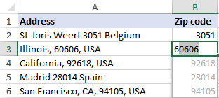 Cómo utilizar Flash Fill en Excel con ejemplos