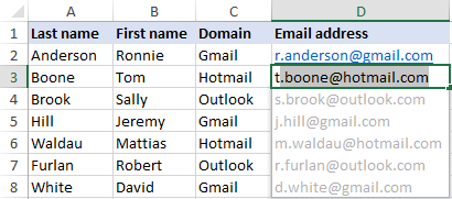 Cómo utilizar Flash Fill en Excel con ejemplos