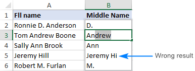 Cómo utilizar Flash Fill en Excel con ejemplos