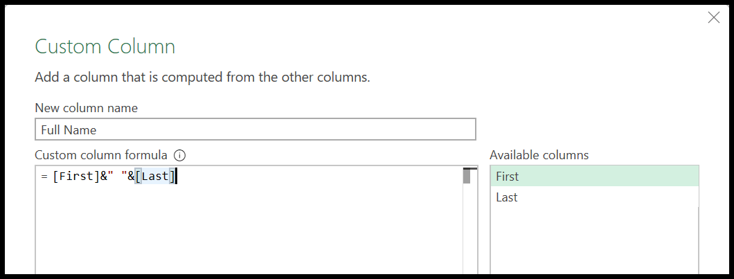 Concatenar valores (texto y números) mediante Power Query