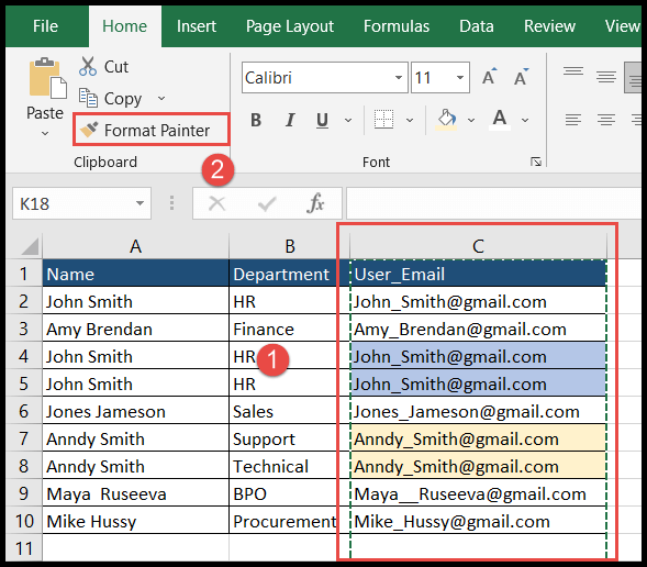 Copiar y pegar ancho de columna en Excel (Guía rápida)