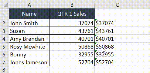 Agregar el signo de dólar en Excel (varias formas)
