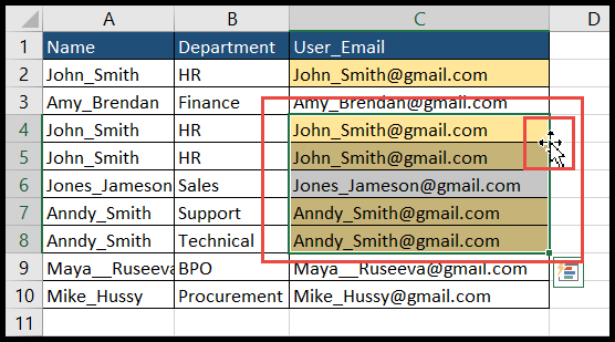 Copiar y pegar valores sin formatear en Excel
