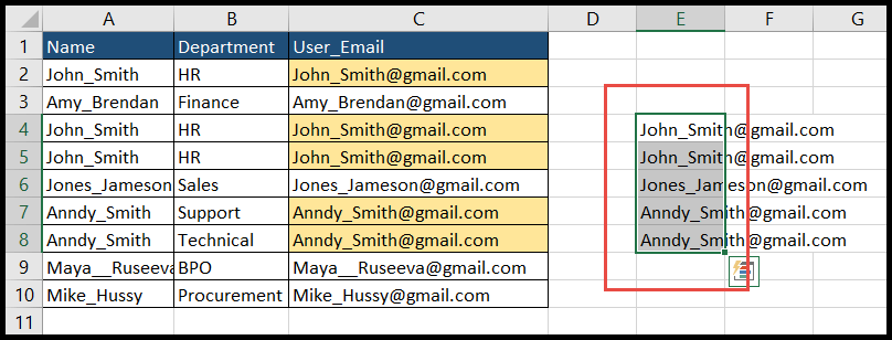 Copiar y pegar valores sin formatear en Excel