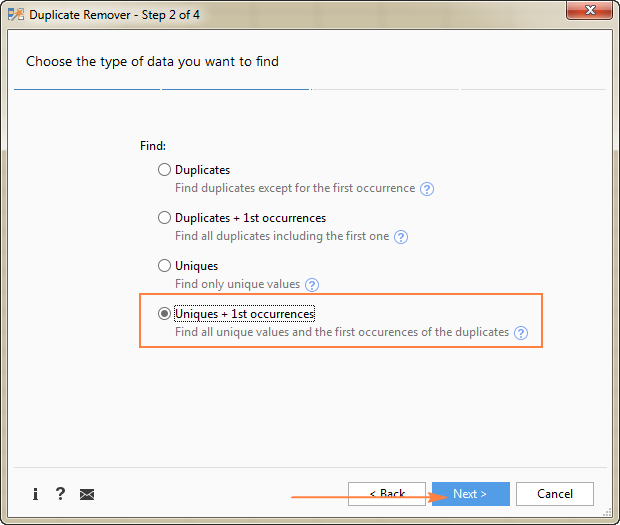 cómo buscar, filtrar, seleccionar y resaltar
