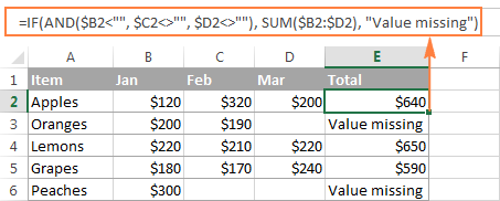 Fórmula SUMA de Excel para totalizar una columna, filas o solo celdas visibles