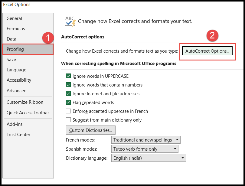 Cómo utilizar la Autocorrección en Excel (Guía completa)