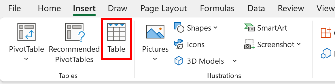 Cómo crear una tabla flotante en Excel (con ejemplo)